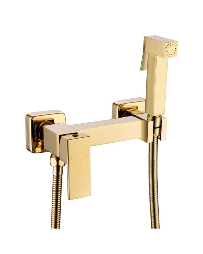 Смеситель с гигиеническим душем RIMERO RM700GO (Золото)