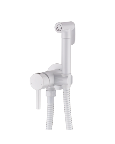 Смеситель встраиваемый с гигиеническим душем RIMERO RM010W (Белый)