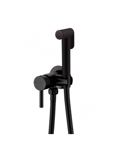 Смеситель встраиваемый с гигиеническим душем RIMERO RM010BL (Черный матовый)