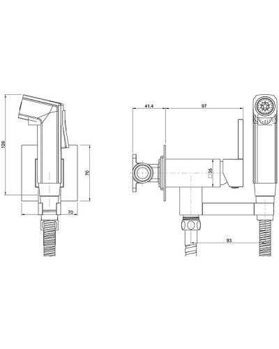 Гигиенический душ Paini Bella BLCR442 Хром