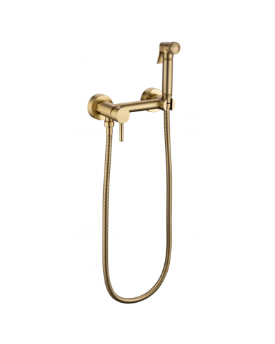 Смеситель с гигиеническим душем RIMERO RM800MG (Матовое золото)