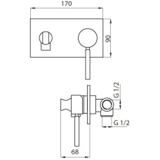 Гигиенический комплект Cezares APHRODITE-DIF-02-Bi