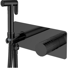 Гигиенический душ со смесителем Boheme Stick 127-BB Черный матовый
