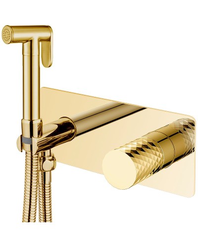Гигиенический душ со смесителем Boheme Stick 127-GG Золото
