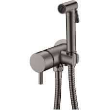 Гигиенический душ со смесителем Boheme Uno 467-GM Оружейная сталь