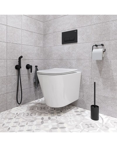 Гигиенический душ со смесителем Iddis Ray RAYBLR2i08 Черный матовый