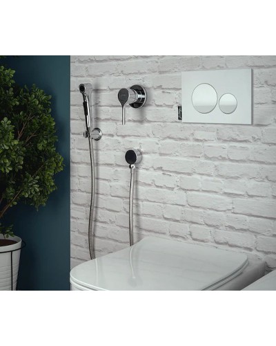 Гигиенический душ со смесителем Jacob Delafon Elate E24610-BL Черный матовый