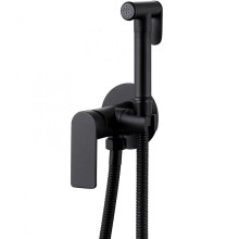 Гигиенический душ со смесителем Abber Weiss Insel AF8025B Черный матовый