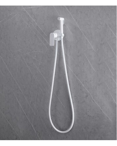 Гигиенический душ со смесителем Abber Weiss Insel AF8025W Белый