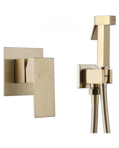 Гигиенический душ со смесителем Abber Daheim AF8225G Золото матовое