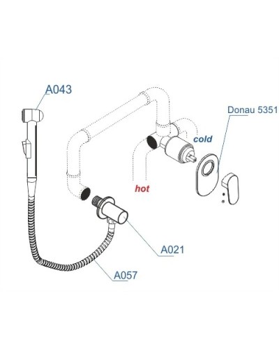 Гигиенический комплект WasserKRAFT A15357