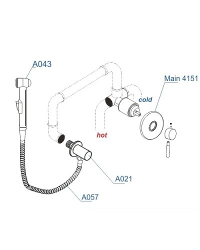 Гигиенический комплект WasserKRAFT A14157