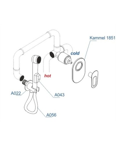 Гигиенический комплект WasserKRAFT A111856