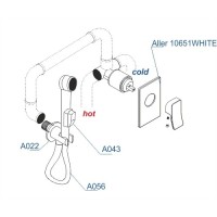 Гигиенический комплект WasserKRAFT A010656WHITE