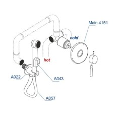 Гигиенический комплект WasserKRAFT A04157