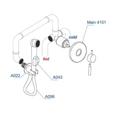 Гигиенический комплект WasserKRAFT A04156