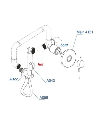 Гигиенический комплект WasserKRAFT A04156