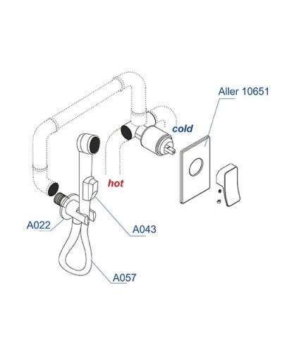 Гигиенический комплект WasserKRAFT A010657