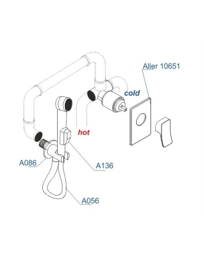 Гигиенический комплект WasserKRAFT A106156