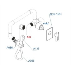 Гигиенический комплект WasserKRAFT A15156