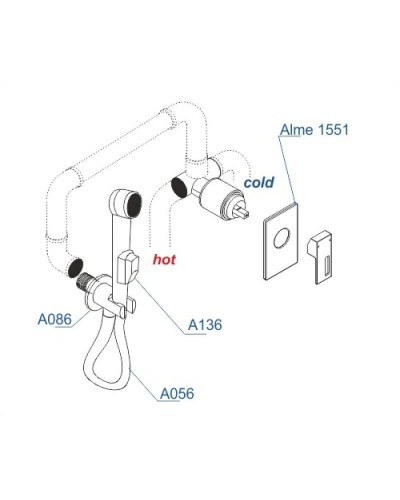 Гигиенический комплект WasserKRAFT A15156