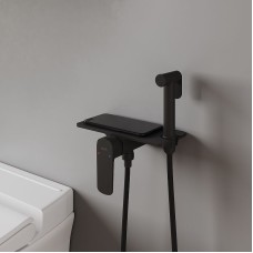 Гигиенический душ со смесителем Iddis Axes AXEBLSHi08 Черный матовый