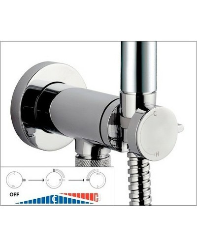 Гигиенический душ со смесителем Bossini Nikita E37008B.030 Хром