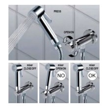 Гигиенический душ со смесителем Bossini Nikita E37008B.030 Хром