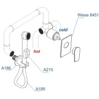 Гигиенический комплект WasserKRAFT Wiese A84095