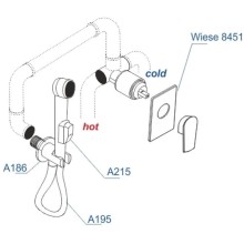 Гигиенический комплект WasserKRAFT Wiese A84095