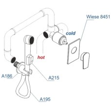 Гигиенический комплект WasserKRAFT Wiese A84095