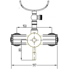 Гигиенический душ со смесителем Bronze de Luxe Windsor 10135 Бронза