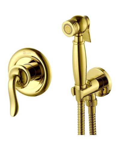 Гигиенический душ со смесителем Lemark Brava LM4719G Золото