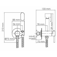 Гигиенический комплект WasserKRAFT A70538