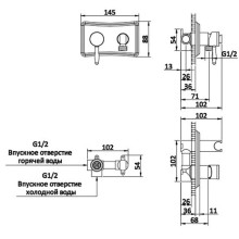 Гигиенический душ AltroBagno AltroBagnoBM060107BrNe со смесителем, черная бронза