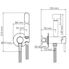 Гигиенический комплект WasserKRAFT A70338
