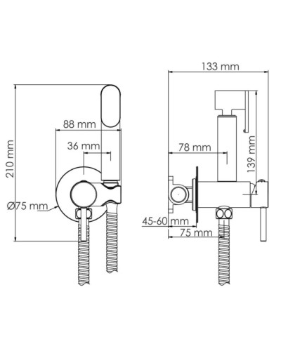 Гигиенический комплект WasserKRAFT A70938