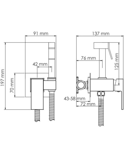 Гигиенический комплект WasserKRAFT A71738
