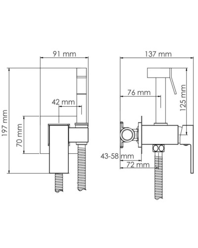 Гигиенический комплект WasserKRAFT A71838