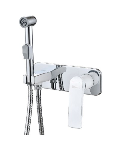Гигиенический душ со смесителем Lemark Allegro LM5919CW Хром Белый