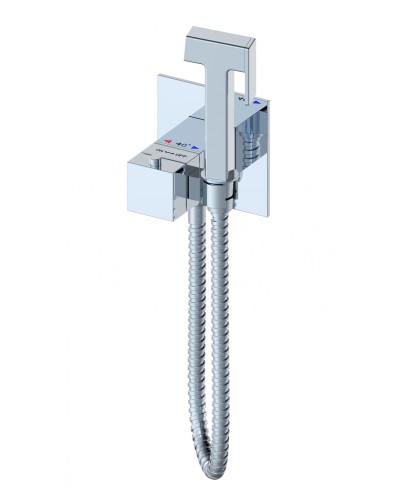Смеситель с гигиеническим душем и термостатом, встраиваемая WONZON & WOGHAND, Хром (WW-88829910-CR)