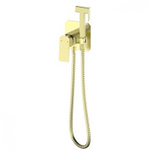 Смеситель с гигиеническим душем встраиваемый WONZON & WOGHAND, Брашированное золото (WW-88829011-BG)