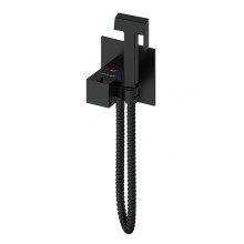 Смеситель с гигиеническим душем и термостатом, встраиваемая WONZON & WOGHAND, Черный матовый (WW-88829910-MB)