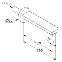 Излив для смесителя Kludi Zenta SL 4860005 Хром