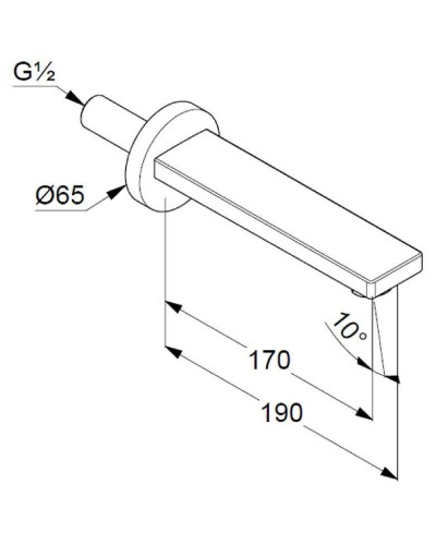 Излив для смесителя Kludi Zenta SL 4860005 Хром