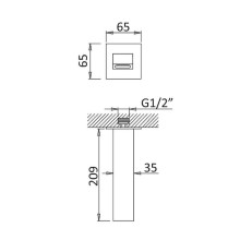 Излив для смесителя Cezares Porta PORTA-SC-NOP Черный матовый