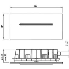 Встроенный излив в стену Gattoni Programma Doccia 1031/SDC0cr