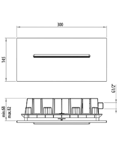 Встроенный излив в стену Gattoni Programma Doccia 1031/SDC0cr