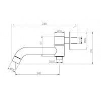 Излив для смесителя BelBagno Ancona ANCONA-BCA-CRM Хром