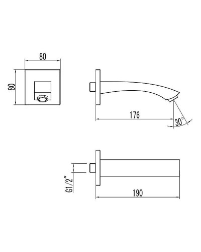 Излив для смесителя Lemark LM4581C Хром